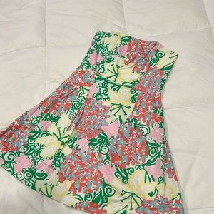 Lilly Pulitzer strapless dress with pockets
